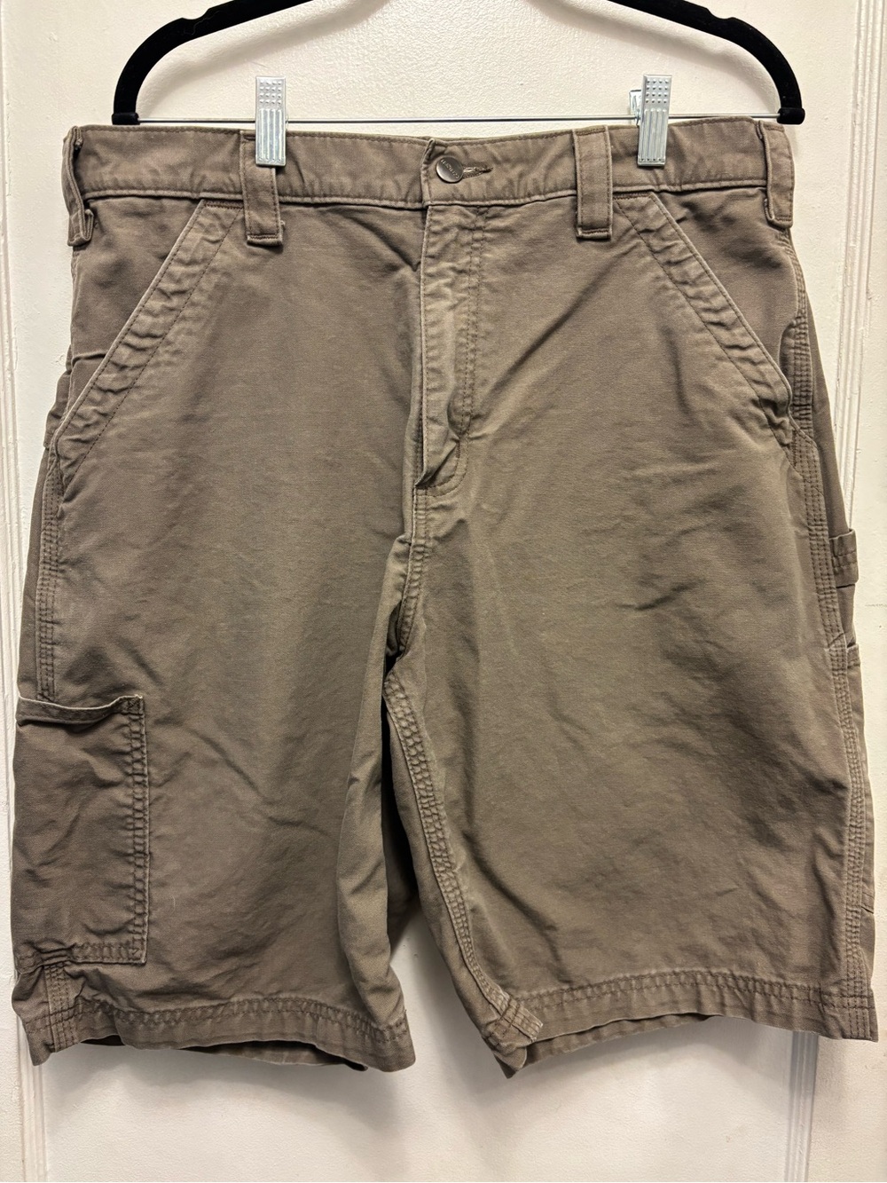Carhartt Men's Olive Green Cargo Shorts Size 34